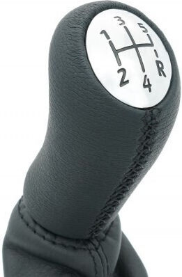 Car Shift Knob with Cover Renault Clio II III Twingo 8200379950 Silver Chrome Leather