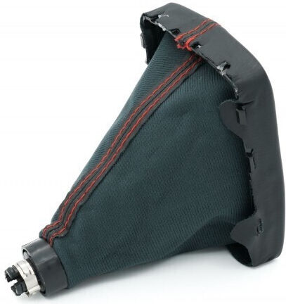 Mânere Schimbător Viteze Auto Saculea Audi A6 C6 4f0863278ag 6b Negru Inel Roșu Piele Saculea Cusătură Roșie 4f0863278ag
