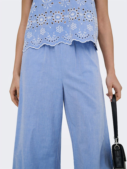 Damen Stoffhose in Schlanke Passform Hellblau