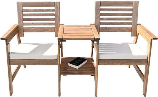 Garten- und Outdoor-Möbelsets Wohnzimmer Typsatz 3 Stücke Karydi mit Kissen Garten- und Outdoor-Möbelsets Wohnzimmer Typsatz 3 Stücke Karydi mit Kissen