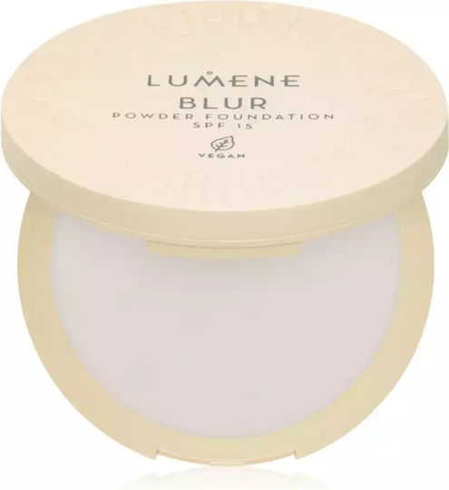 Compact Powder Foundation In One Spf 15 Lumene Blur Shade No 0 Capacity G 10