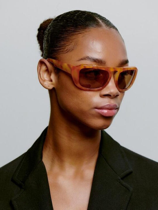 A.Kjaerbede Unisex Sunglasses With Orange Frame KL2504-004