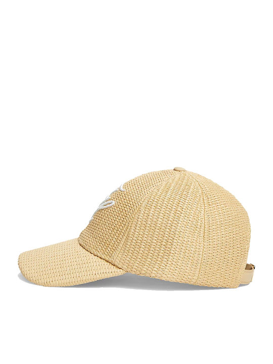 Tommy Hilfiger Raffia Script Cap Women Tommy Hilfiger Λευκο Μπεζ Aw0aw18349-0f4