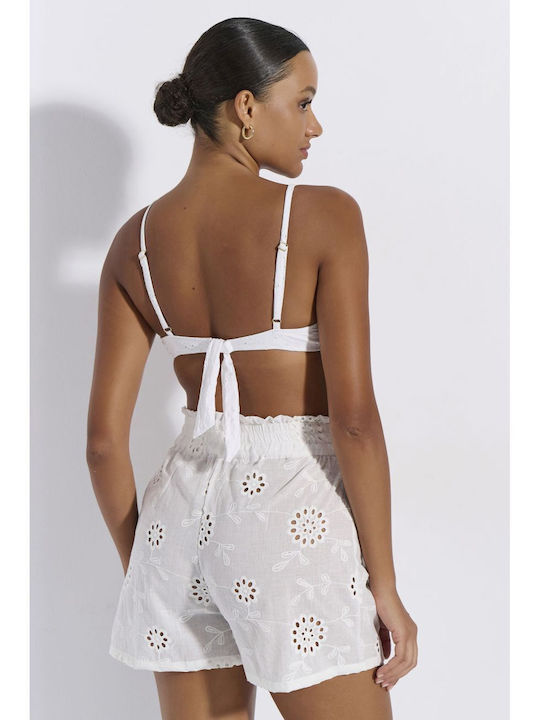 Jeannette Lingerie Καλοκαιρινό Γυναικείο Σετ Πιτζάμας Λευκό
