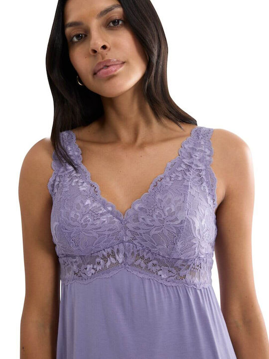 Triumph Sommerliches Damen-Nachthemd Flieder Timeless Sensuality Ndk 01