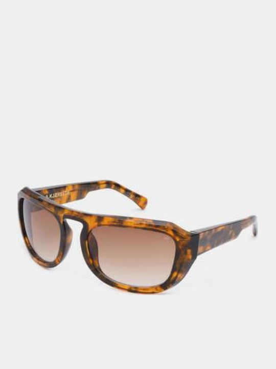 A.Kjaerbede Max Unisex Sunglasses with Brown Tartaruga Frame KL2504-006