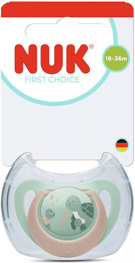 Nuk First Choice Πιπίλα Σιλικόνης με Θήκη για 18-36 μηνών