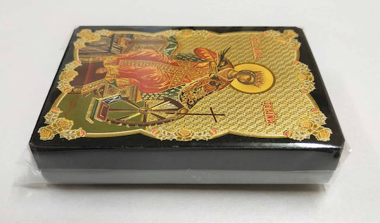 Saint Catherine The Great Martyr Of Alexandria Enthroned Flat Icon Gold Embossed Category Paper Xkl No 00 Dimension 6.5cm X 9.5cm Icon Wood Mdf S&K Byzantine Icons