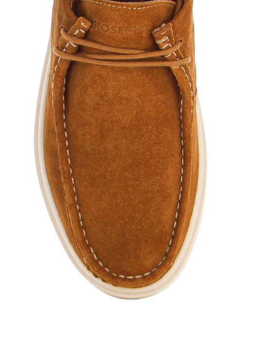 Herren Freizeitschuhe Leder Tabac Braun