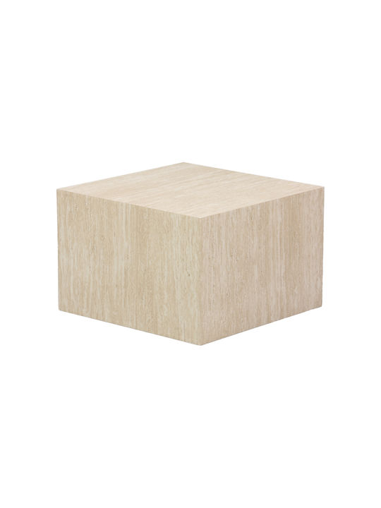 Rectangular Side Coffee Table Coffina Wooden MDF 2 Pieces W58xL58xH40cm