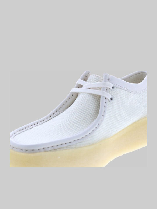 Wallabee Men's Moccasins in White Colour