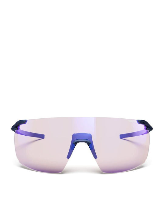Julbo Unisex Sunglasses With Black Metallic Frame And Blue Mirror Lens J5943432