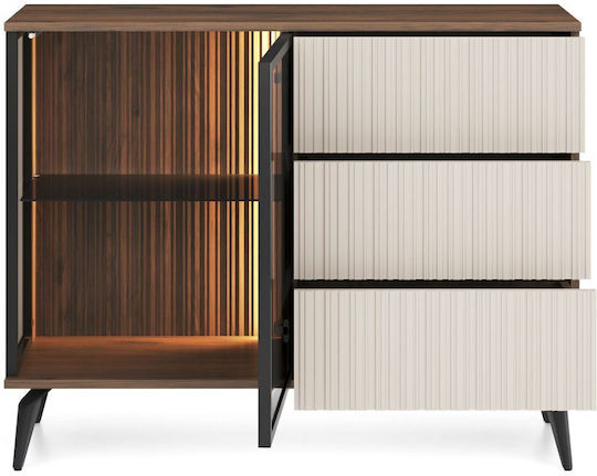 Sideboard Vici Holz mit Schubladen Braune 103x39x80cm