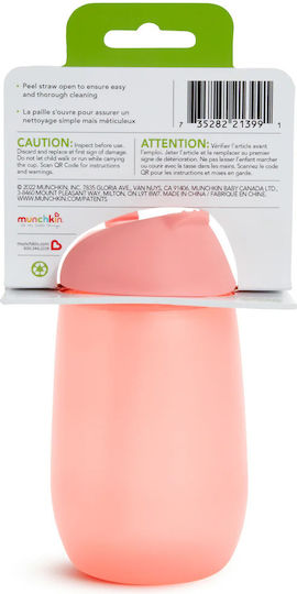 Munchkin Baby Cup Simple Clean made of Plastic Pink 296ml for 12m+m+