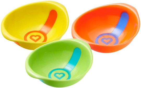 Munchkin Baby Food Bowl 12m+ made of Plastic Multicolour 3pcs