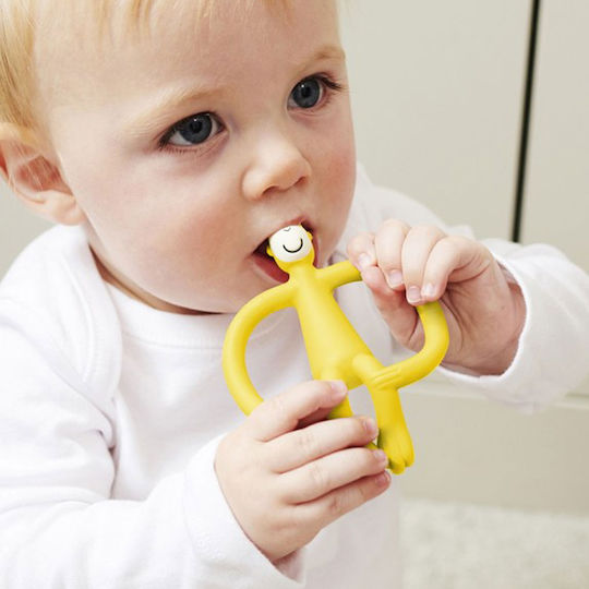 Matchstick Monkey Monkey Teething Ring BPA Free Silicone for 3 m+
