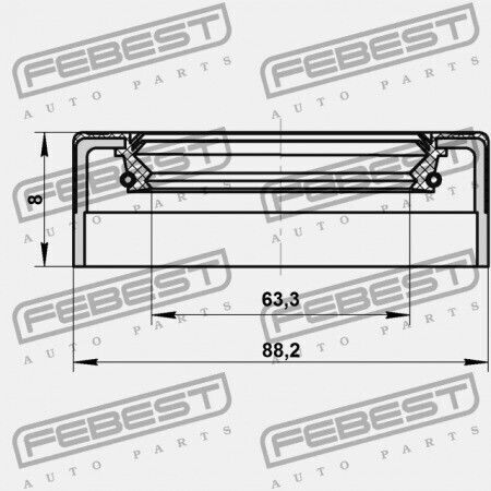 Уплътнение На Вал Audi Q3 2012 Mex 0a6409529