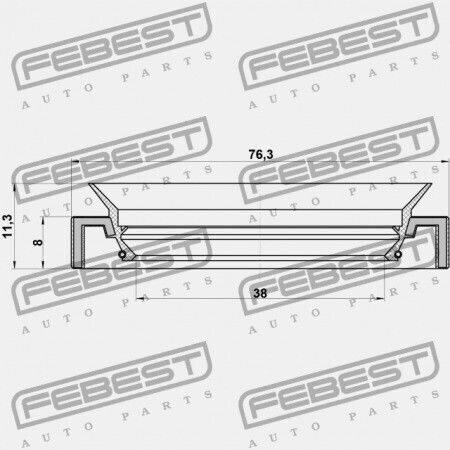Σφραγίδα Κίνησης Honda Cr-v Rd1 1996-2001 Gn 91206-pc8-005