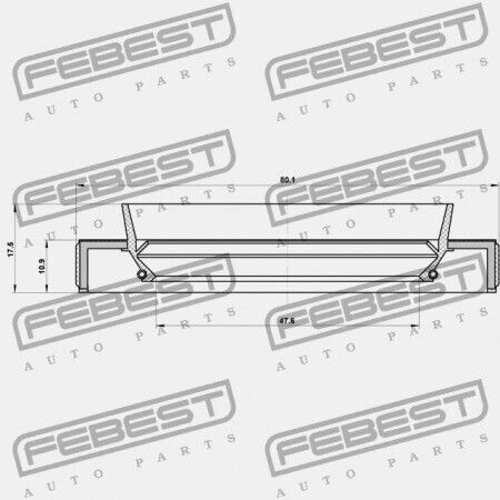 Febest Oil Seal for Mitsubishi Lancer Cy Cz 2007.03-2013.02 Pieces