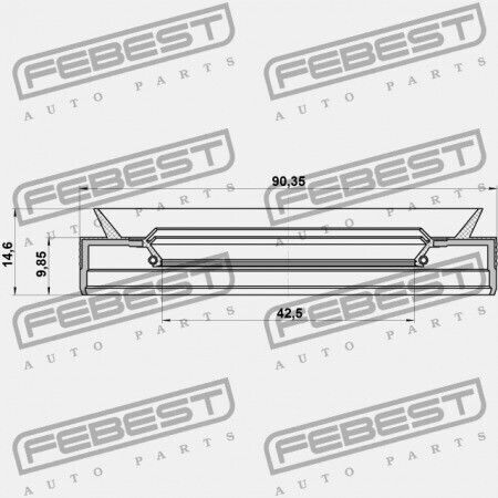 Febest Oil Seal for BMW X5 E53 1999-2006 ECE 33107505604