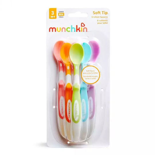Munchkin Βρεφικό Σετ με Κουτάλια από Σιλικόνη για 4+ μηνών 6τμχ