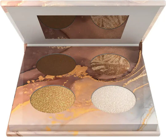 Andreia Professional Palette with Matte Eye Shadows in Pressed Powder Form Hot Ice No 01