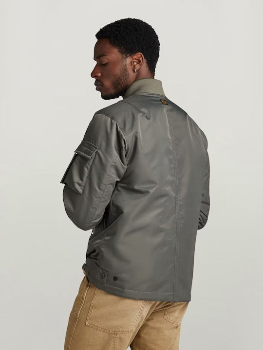Μπουφάν Bomber Διπλής Όψης Gs Grey