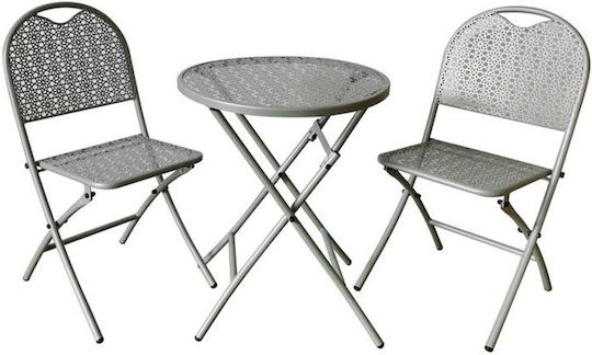 Garten- und Outdoor-Möbelsets Typsatz Speisesaal 3 Stück Grau Garten- und Outdoor-Möbelsets Typsatz Speisesaal 3 Stück Grau