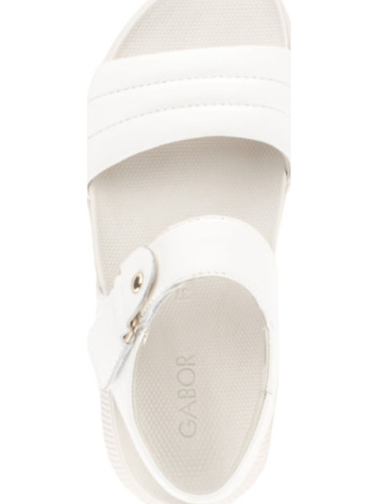Leather Women's Anatomic Flatforms White Sandals