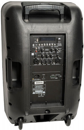 Audio Club Karaoke Speaker with Wireless Microphones MOOV15-PRO Black
