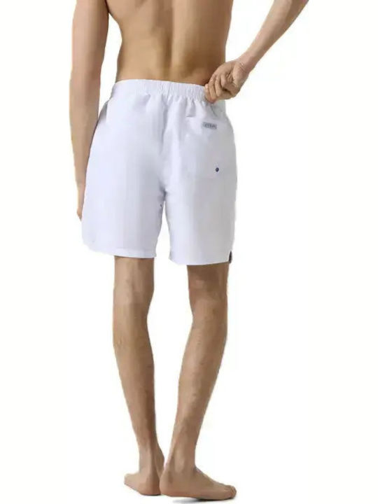 Guess Costum de Baie Bărbați Pantaloni Scurți Alb F6GT24WG282-G011