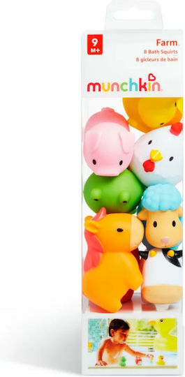 Munchkin Squirtin' Farmyard Friends Water Faces for 9++ Months 8pcs