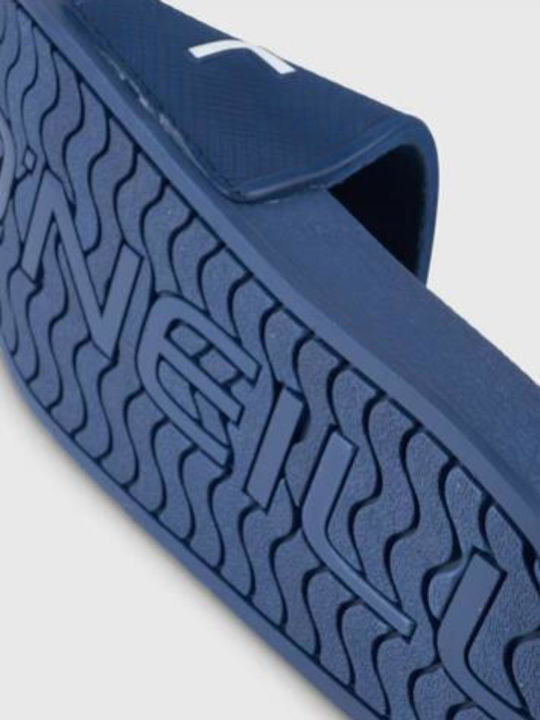 Logo Men's Slides Blue