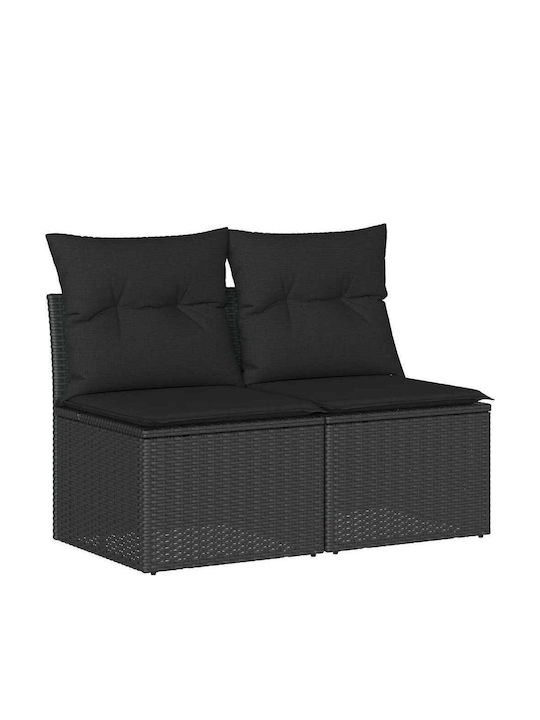 Canapea Cu Patru Locuri De Exterior Din Rattan Cu Perne 55x55x69cm