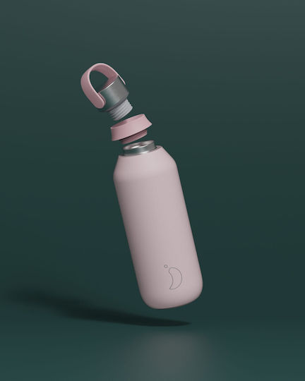 Chilly's Series 2 Μπουκάλι Θερμός Ανοξείδωτο BPA Free 1lt Ροζ