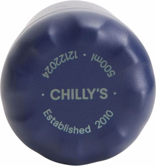 Chilly's Original Series Monochrome Stainless Steel Thermos Bottle BPA Free 500ml All Navy
