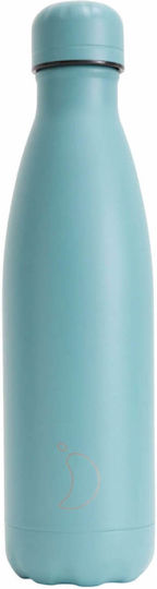 Chilly's Original All Matte Monochrome Μπουκάλι Θερμός Ανοξείδωτο BPA Free 500ml Dusty Teal
