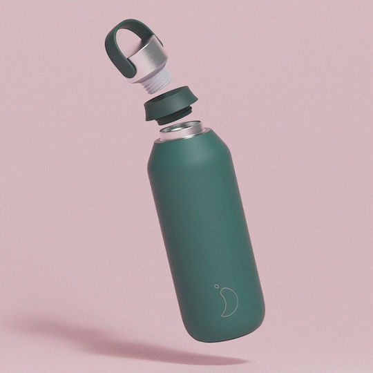 Chilly's Series 2 Bottle Thermos Stainless Steel BPA Free 500ml Pine Green