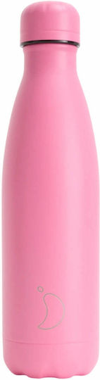 Chilly's Original Series Monochrome Бутилка Термос Неръждаема Стомана Без BPA 500ml All Pink