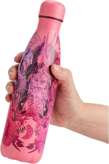 Chilly's Original Series Tropical Μπουκάλι Θερμός Ανοξείδωτο BPA Free 500ml Tropical Mirror