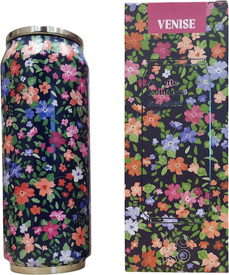 Yoko Design Μπουκάλι Θερμός Ανοξείδωτο 500ml Καφέ με Καλαμάκι