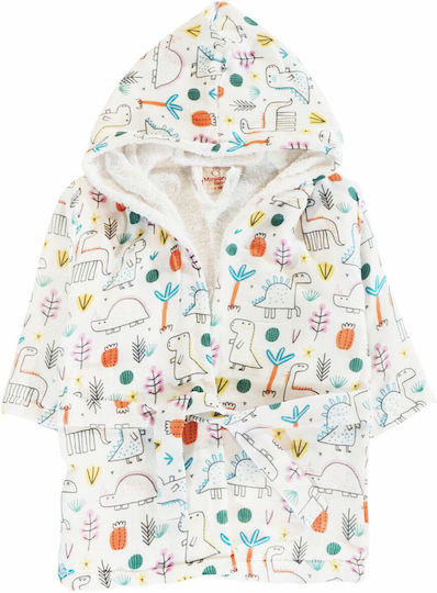 Minilori Baby Kids Bathrobe Multicolour with Hood