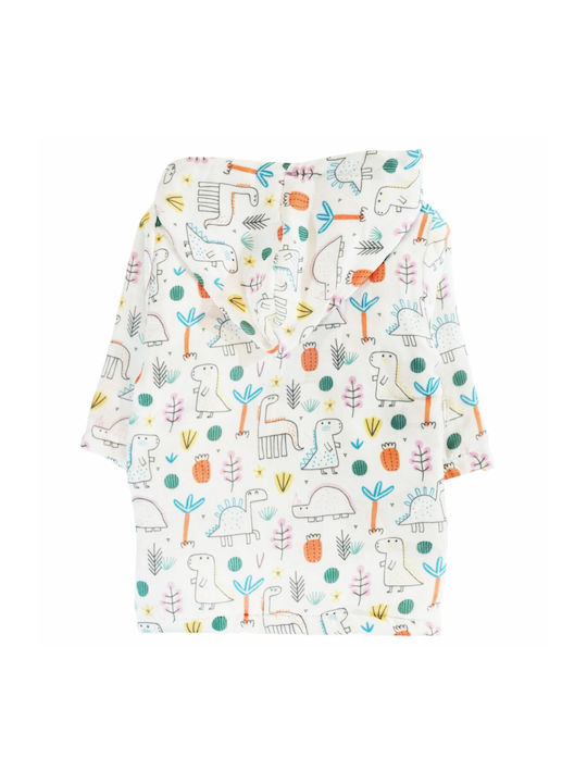 Minilori Baby Kids Bathrobe Multicolour with Hood