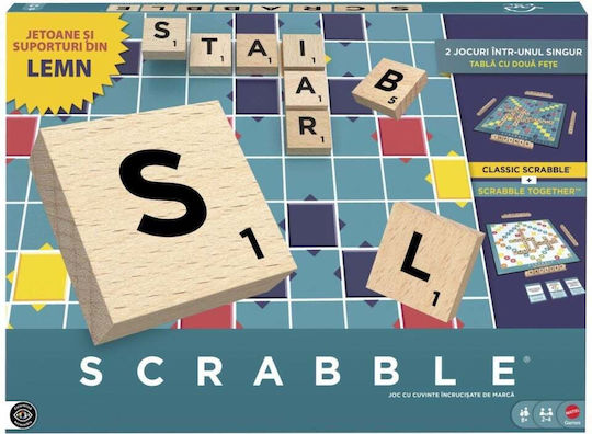 Joc de Societate 2-in-1 Scrabble pentru 2-4 Jucători 8+ Ani Mattel