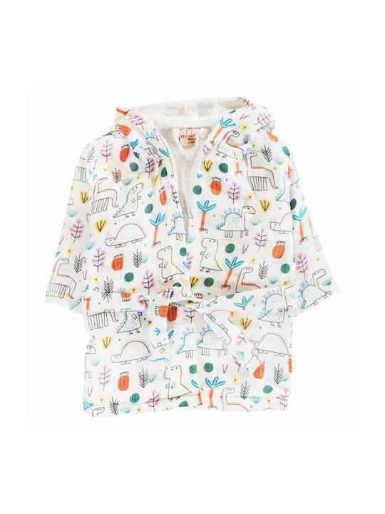 Minilori Baby Kids Bathrobe Multicolour with Hood