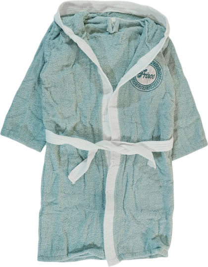 Minilori Baby Kinderbademantel Grünes mit Kapuzen-