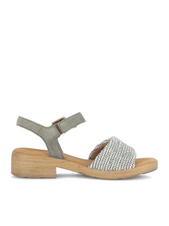 Sandale Elegante Damă Anatomici Verzi Din Piele
