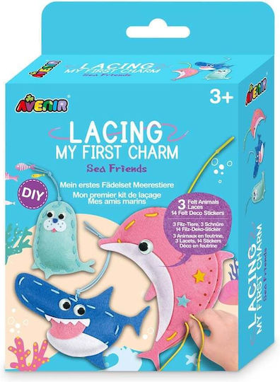 Avenir Embroidery Lacing: My First Charm - Sea Friends for Children 3+ years Years