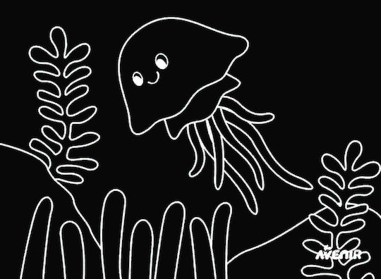 Avenir Ζωγραφική Scratch Junior Sea Friends για Παιδιά 3+ Ετών 8τμχ