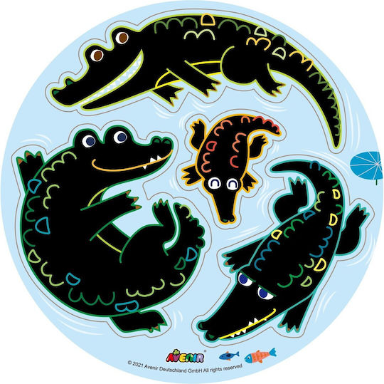 Avenir Malerei Scratch 'N' Catch Jungle Animals für Kinder 3+ Jahre alt+ Jahre